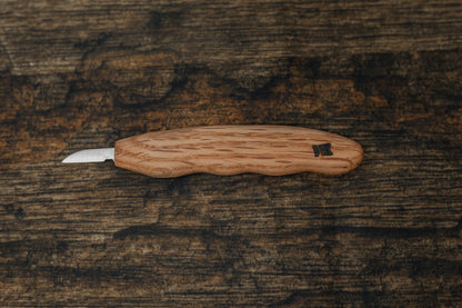 Finger Groove Handle Carving Knife