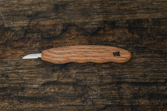 Finger Groove Handle Carving Knife