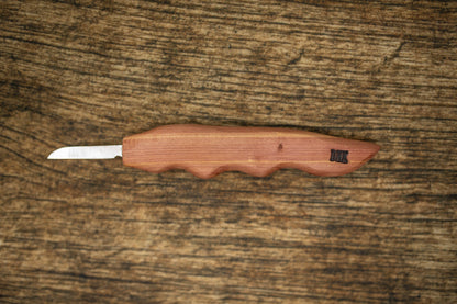 Finger Groove Handle Carving Knife