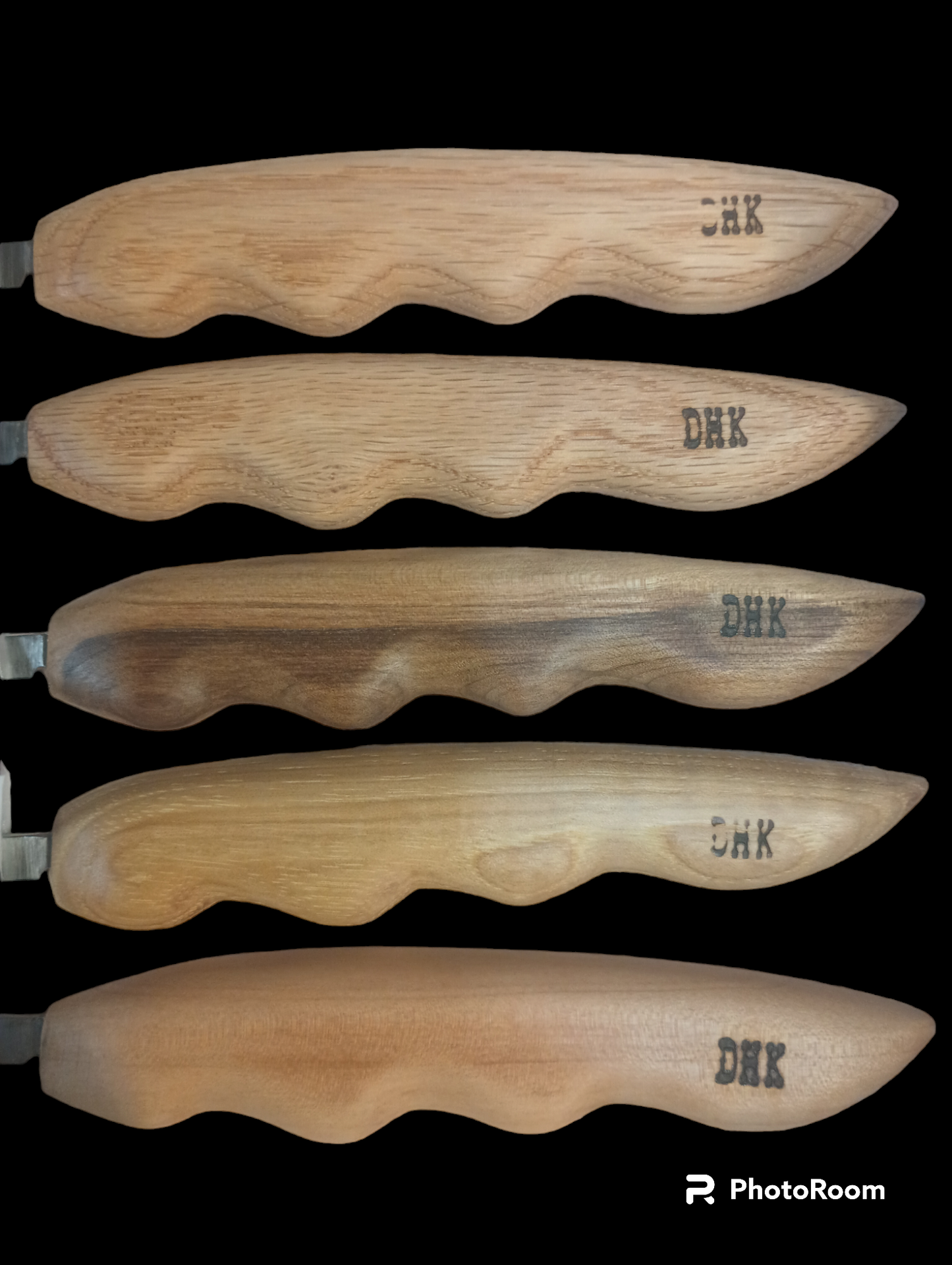 Deep Holler Rough Out Carving Knife- 1 3/4"- FLAT GRIND- FINGERGROOVE HANDLE